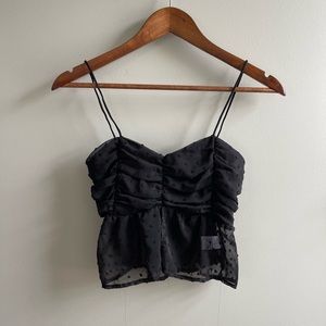 Black Sheer Tank Top